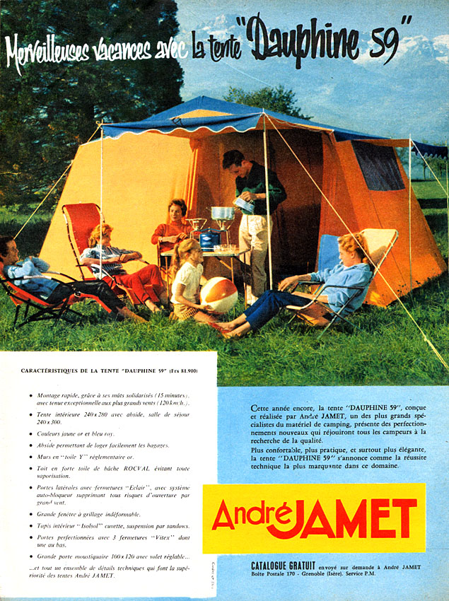 Publicité Jamet 1959