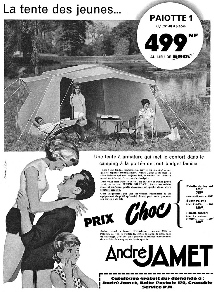 Publicité Jamet 1962