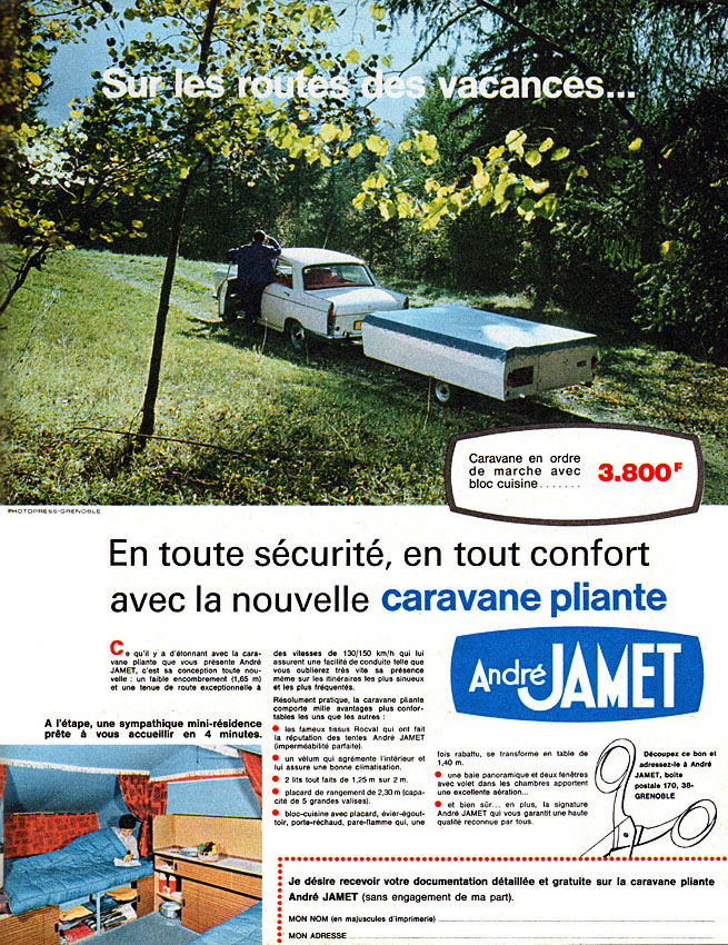 Publicité Jamet 1968