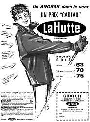 Publicité La Hutte 1965