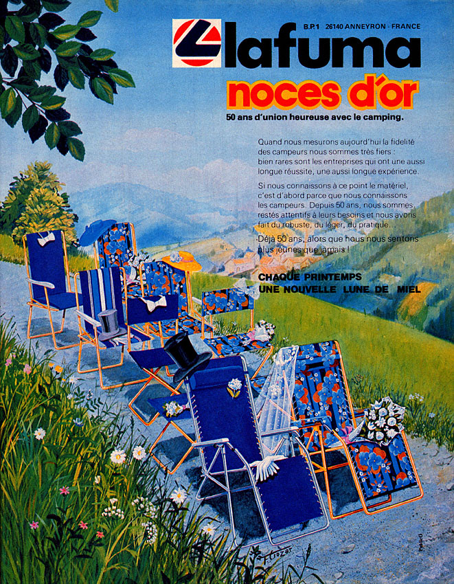 Publicité Lafuma 1980