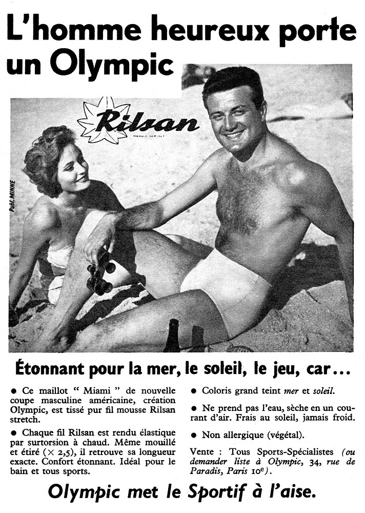 Publicité Olympic 1959
