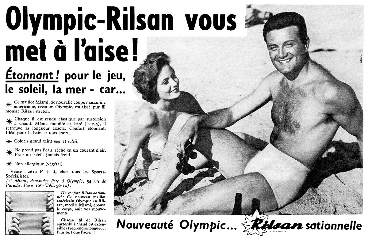 Publicité Olympic 1959