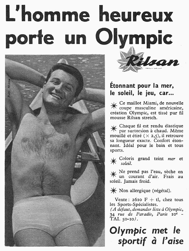 Publicité Olympic 1959