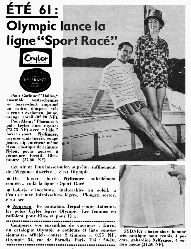 Publicité Olympic 1961