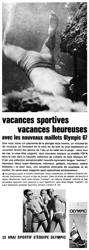 Publicité Olympic 1967