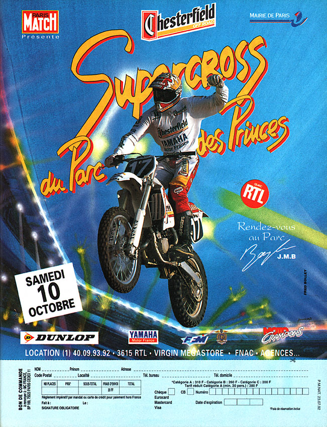 Publicité Evenements 1992