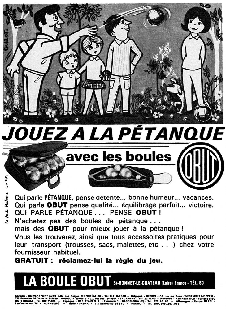 Publicit� Divers 1965