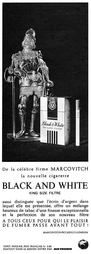 Publicité Black&White 1965