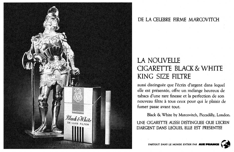 Publicité Black&White 1966