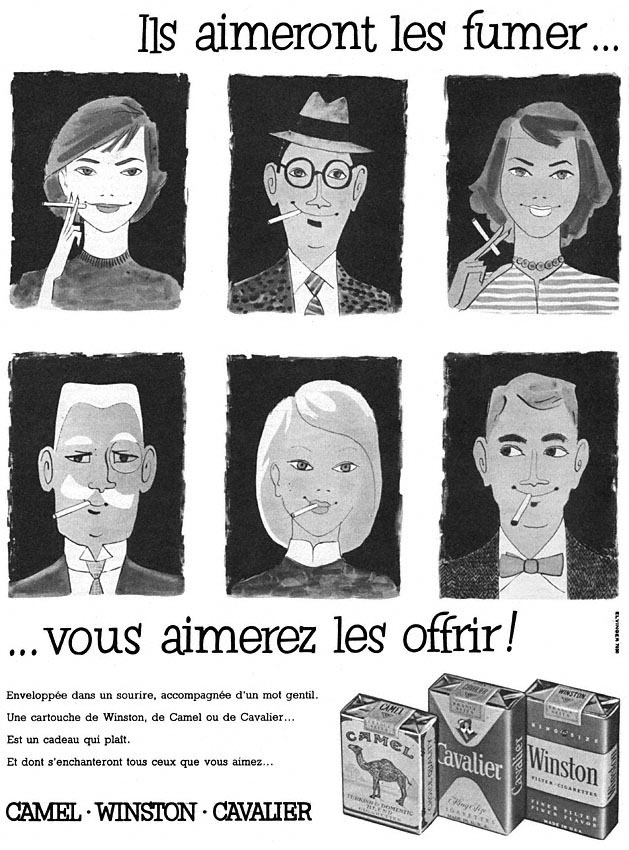Publicité Camel 1956