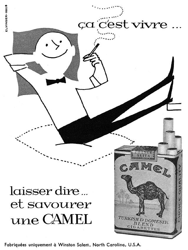 Publicité Camel 1957