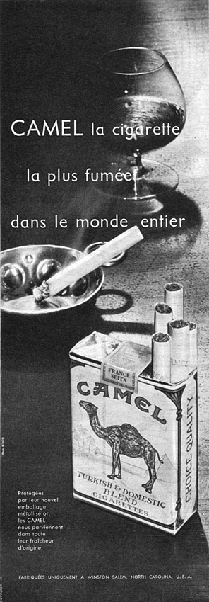 Publicité Camel 1959