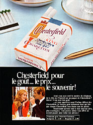 Publicit Chesterfield 1968