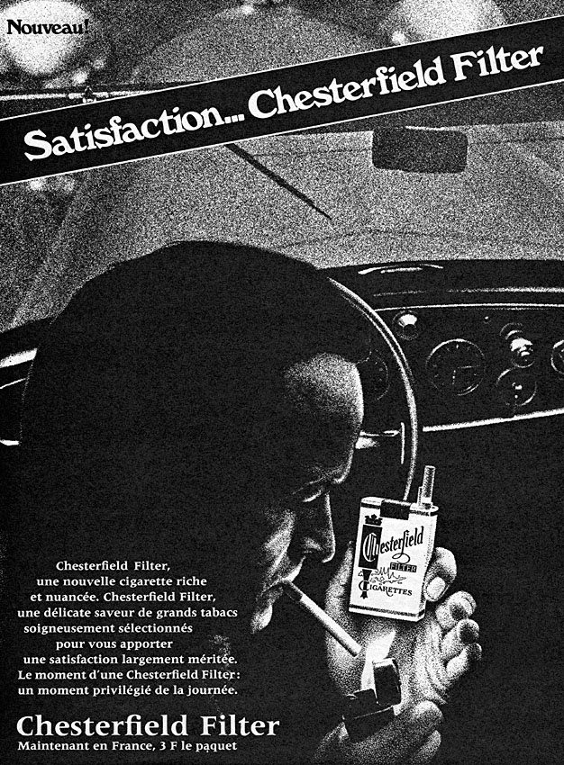 Publicité Chesterfield 1971