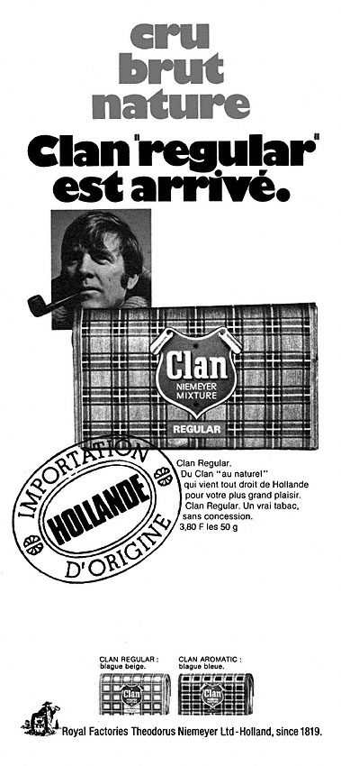 Publicité Clan 1973