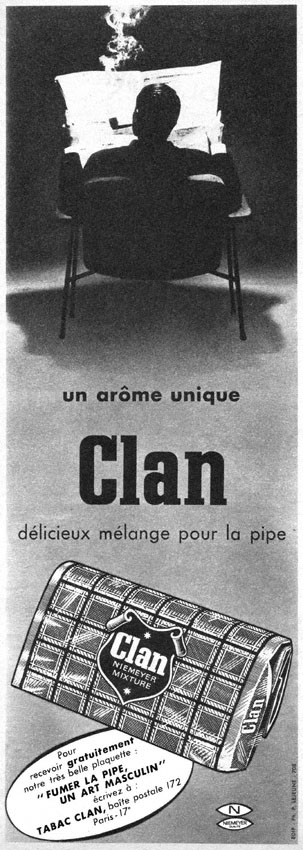 Publicité Clan 1962