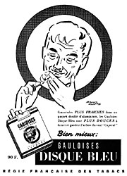 Publicit Disque bleu 1955