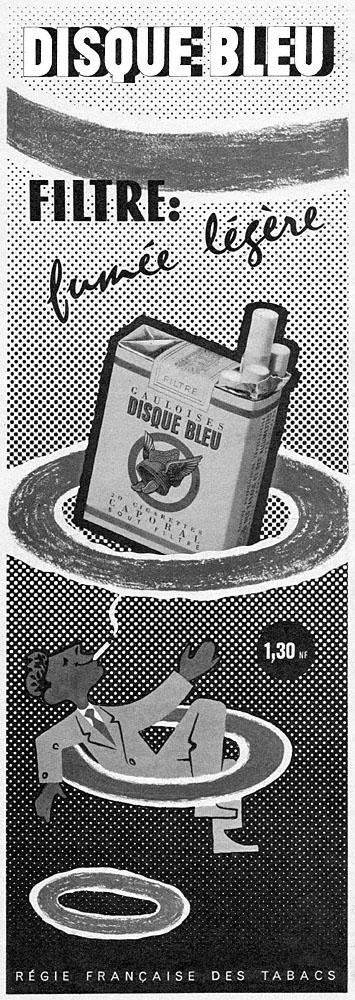 Publicité Disque bleu 1960