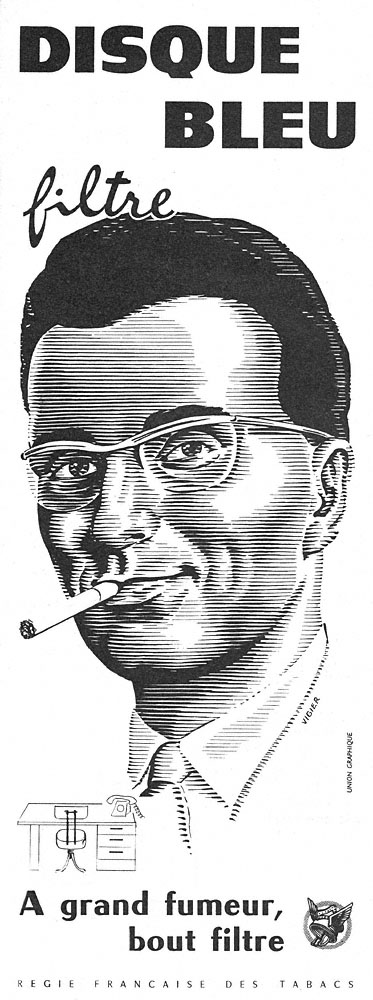 Publicité Disque bleu 1961