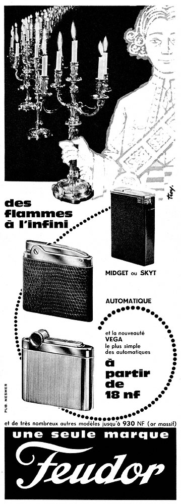Publicité Feudor 1960