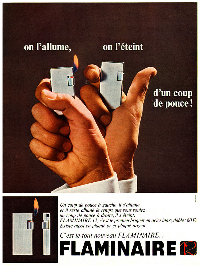 Publicité Flaminaire 1968