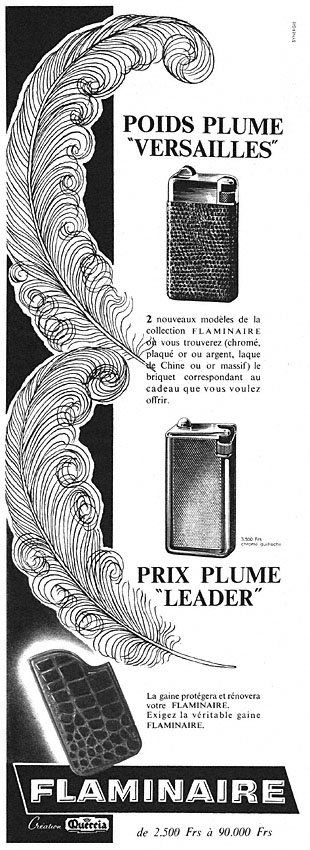 Publicité Flaminaire 1956