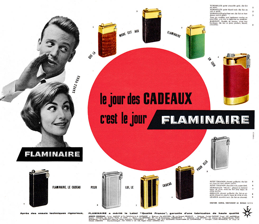 Publicité Flaminaire 1957