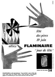 Publicit Flaminaire 1960