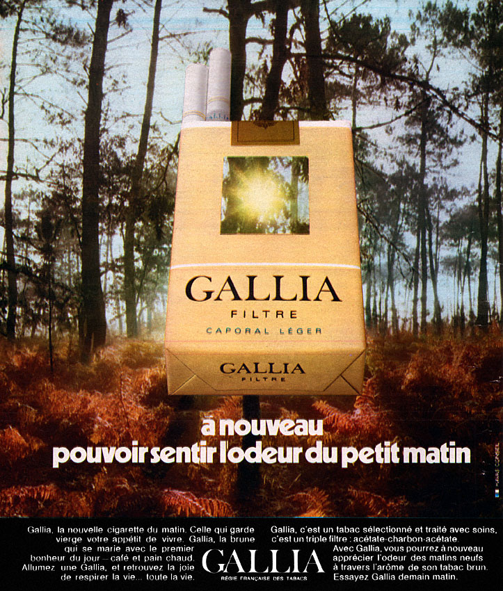 Publicité Gallia 1973