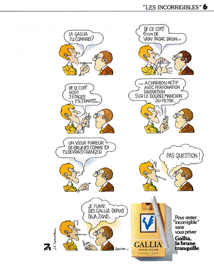 Publicité Gallia 1976