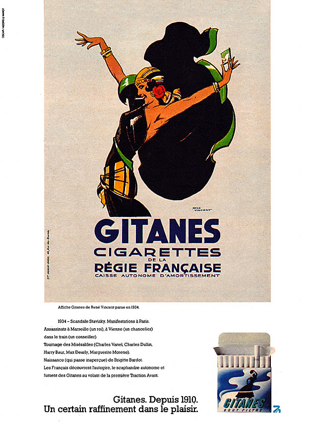 Publicité Gitanes 1977