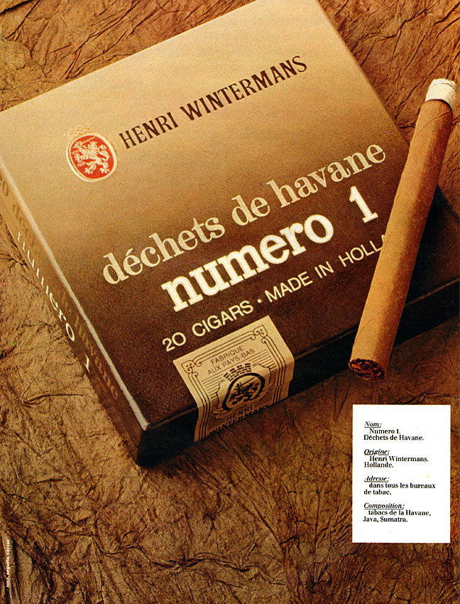 Publicité Henri Wintermans 1977