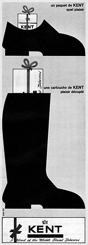 Publicité Kent 1962