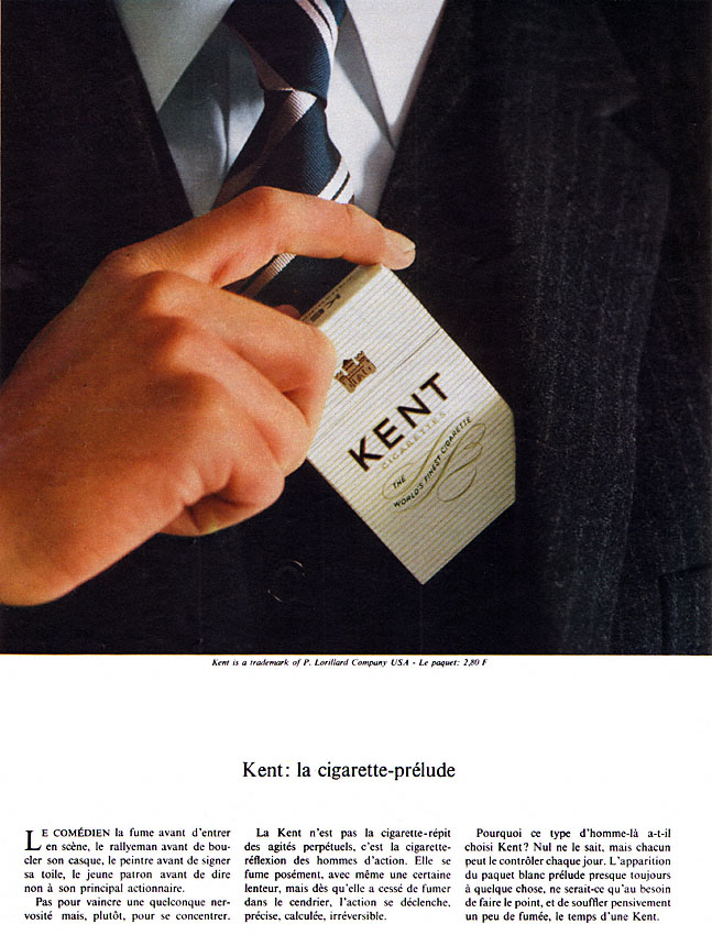 Publicité Kent 1968