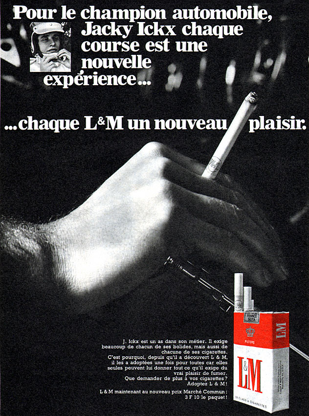 Publicité L&M 1968