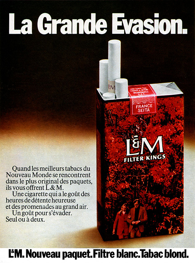 Publicité L&M 1972