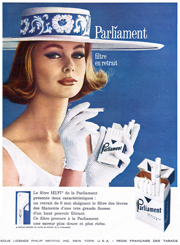 Publicité Parliament 1963