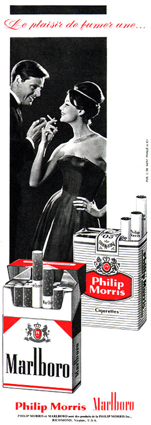 Publicité Philip Morris 1960