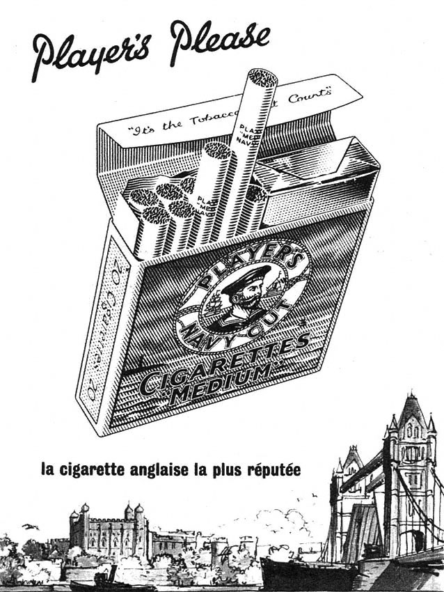 Publicité Player's 1955