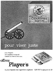 Publicité Player's 1960