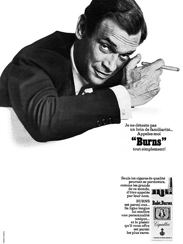 Publicité RobtBurns 1969