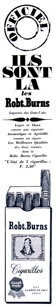 Publicité RobtBurns 1963