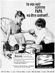 Publicit Ronson 1959