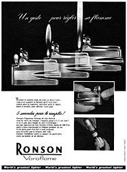 Publicit Ronson 1959