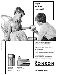 Publicit Ronson 1960