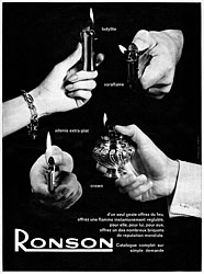 Publicit Ronson 1963