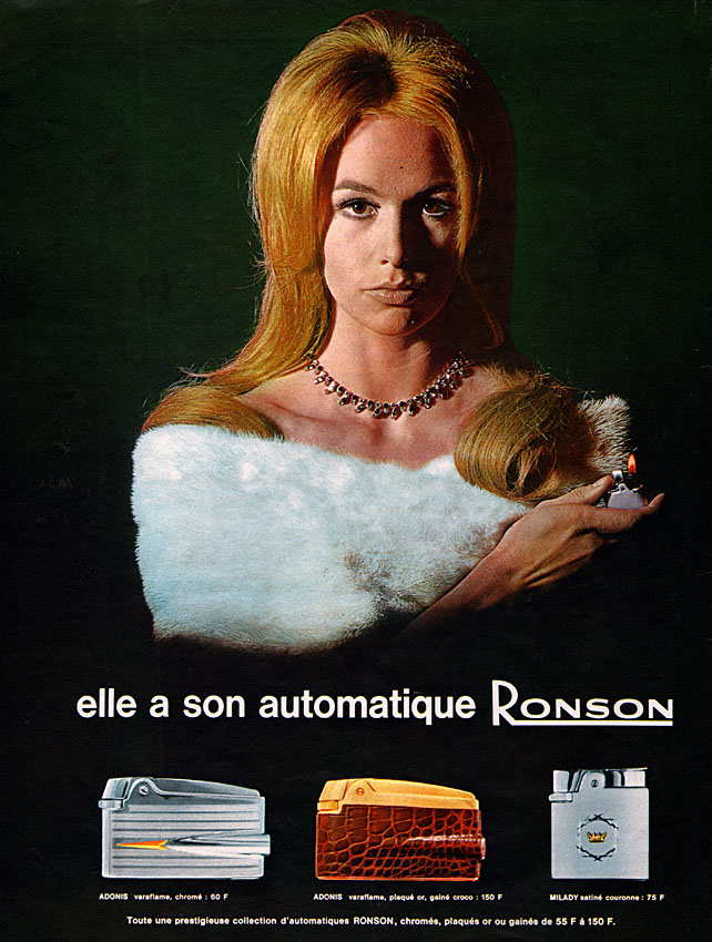 Publicité Ronson 1966