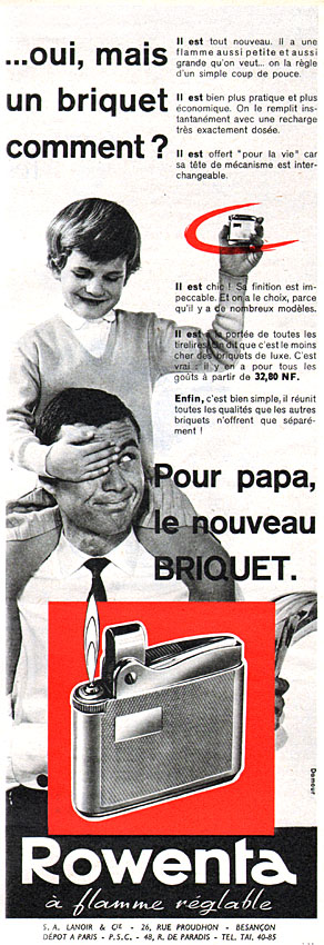 Publicité Rowenta 1961