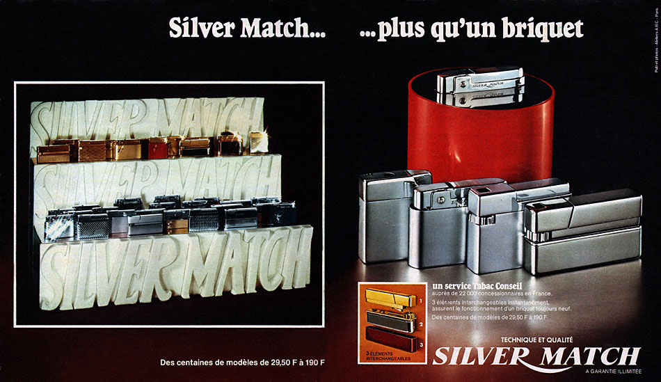 Publicité Silver Match 1975